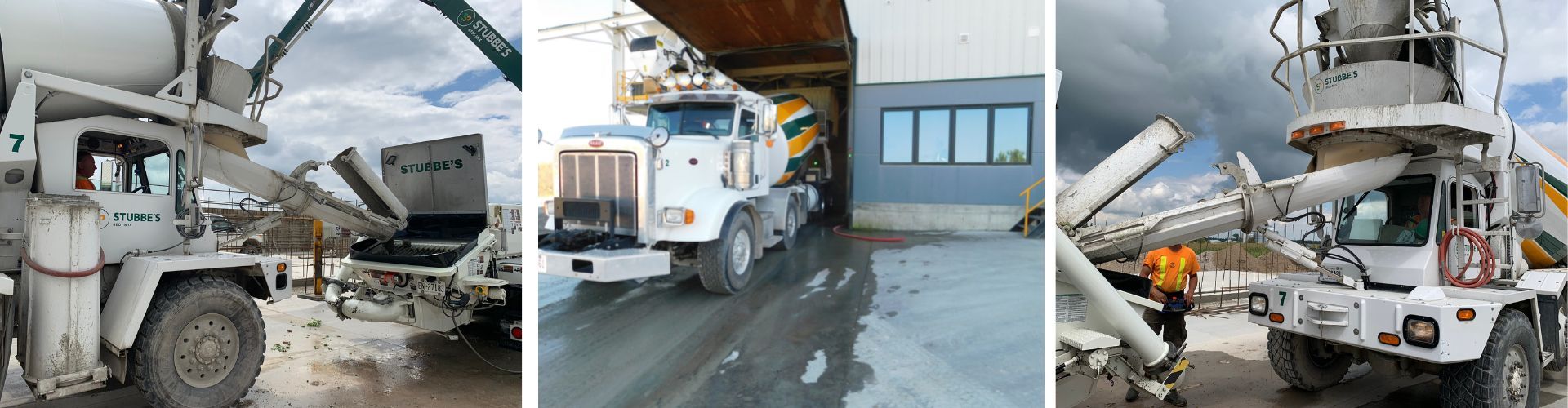 Multiple Redi- Mix Trucks